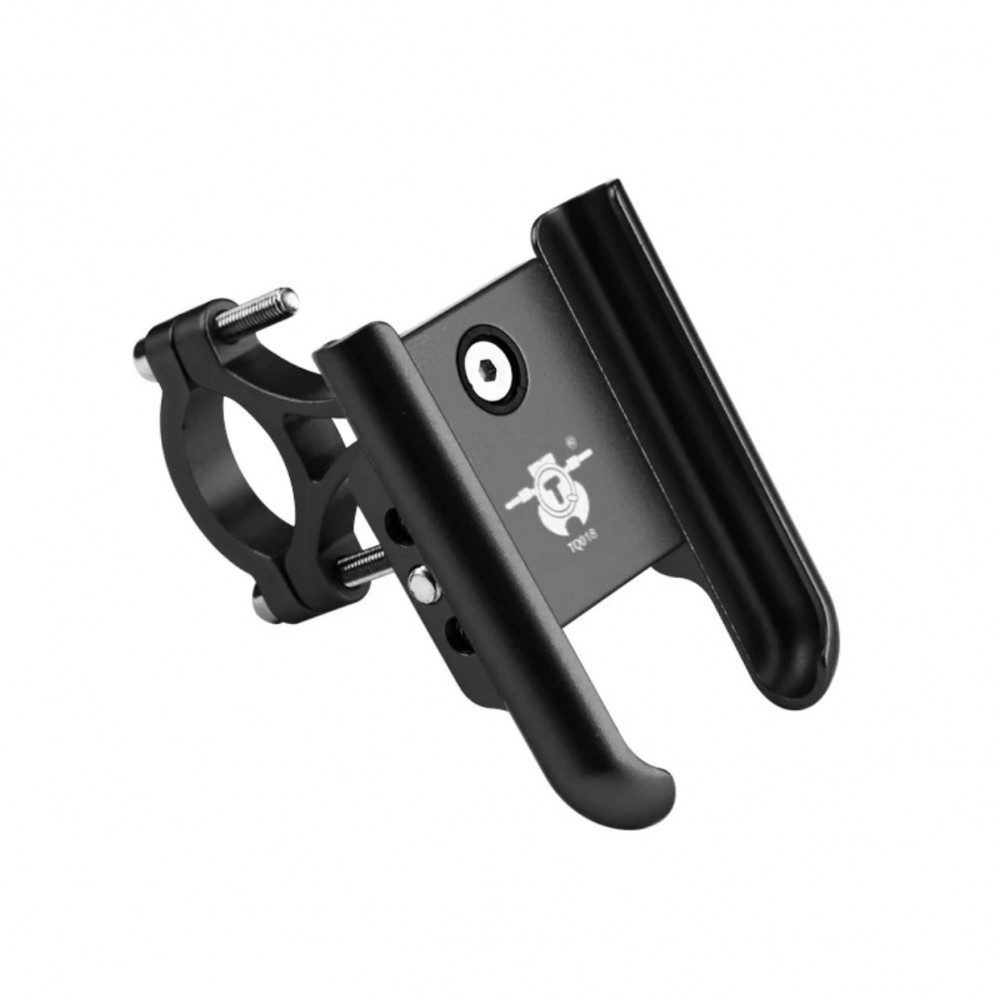 Alumínium tartó, THD márka, telefontartó kerékpárra, rollerre, motorkerékpár kormányra, fekete szín