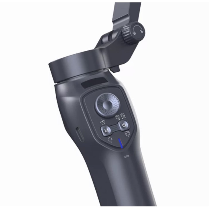 3 tengelyes gimbal stabilizáló rendszer, összecsukható, L7B modell iPhone, Samsung, Huawei, Xiaomi, Gopro készülékekhez, arckövetéssel