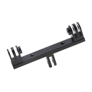 Kettős alumínium rögzítési rendszer sportkamerákhoz GoPro Hero 12, 11, 10, 9, 8, 7, 6 DJI Osmo Action, SJCAM és egyéb tartozékok