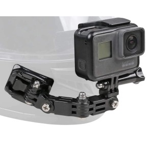 GoPro Hero 11 kamera rögzítő rendszer a motoros sisakhoz, Surewo márka, fekete színű