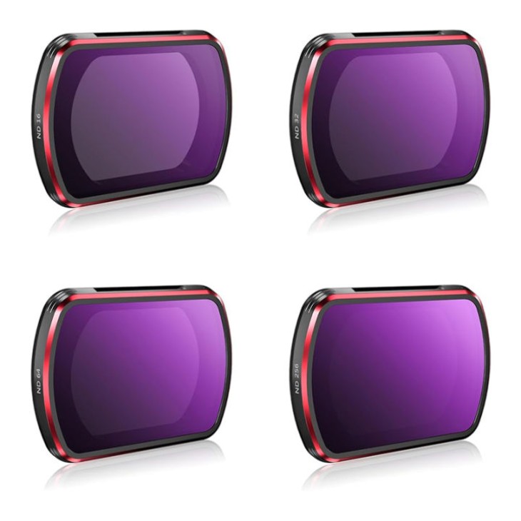 Professzionális készlet 4 szűrőből, STARTRC, kompatibilis DJI Osmo Pocket 3, ND16, ND32, ND64, ND256