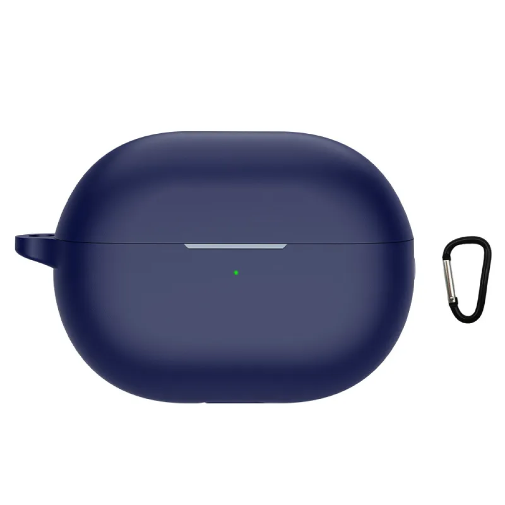 Védőtok vezeték nélküli fejhallgatóhoz, THD, kompatibilis Huawei FreeBuds Pro 4, horog, kék