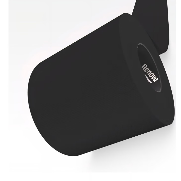 Renova Black Label WC-papír, 3 rétegű, extra puha, fekete színű, 6 tekercs x 2 csomag (12 tekercs)