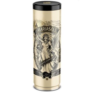 Mariasole Caffè Espresso kávébab 500 g, prémium fémdoboz, hagyományos fatüzelésű pörkölés Szicíliában, automata eszpresszógépekhez és portafilterekhez