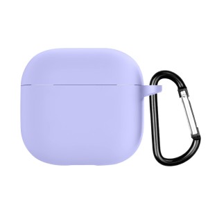 Védőtok vezeték nélküli fejhallgatóhoz, THD, kompatibilis az Apple Airpods 4 és Apple Airpods 4 aktív zajszűrővel, lila