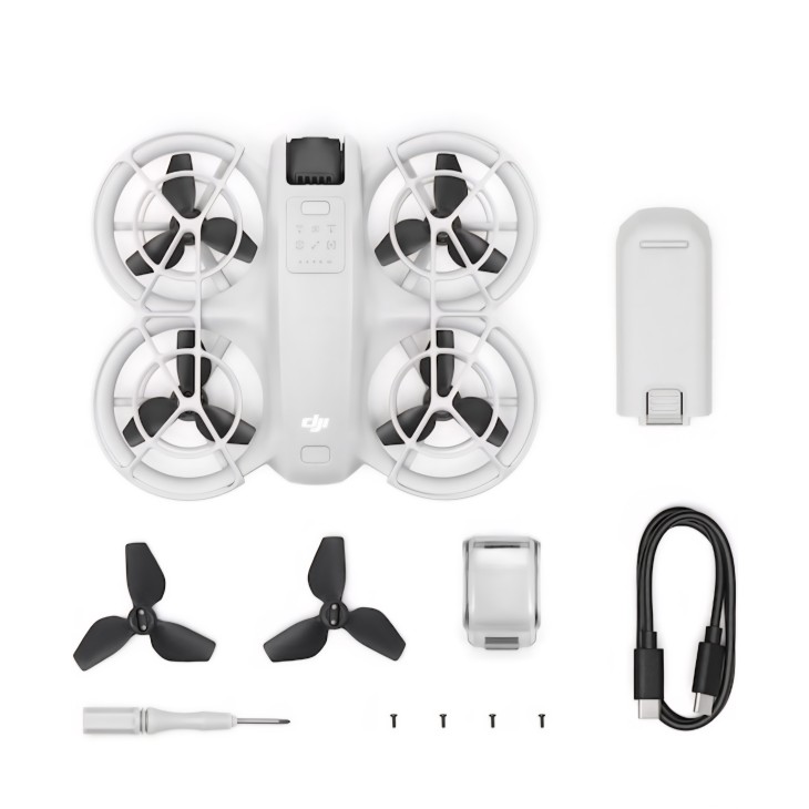 DJI Neo Drone, 4K30, 12MP + STARTRC légcsavarvédők, ütésálló, süllyedésgátló felhajtóerővel