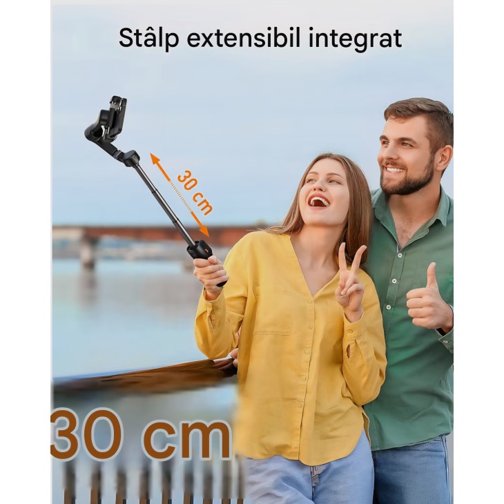 Hohem iSteady X3 SE Plus okostelefon gimbal stabilizátor, 3 tengelyes stabilizálás, levehető távirányító, kihúzható rúd, 11 órás akkumulátor-üzemidő, vlogoláshoz, 7-9 napos szállítás