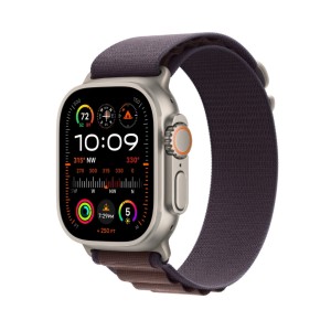 Okosóra szíj, THD, Alpine Loop, Apple Watch Ultra2 49mm, Apple Watch 46mm Series 10, univerzális méret, szürke csat, indigó