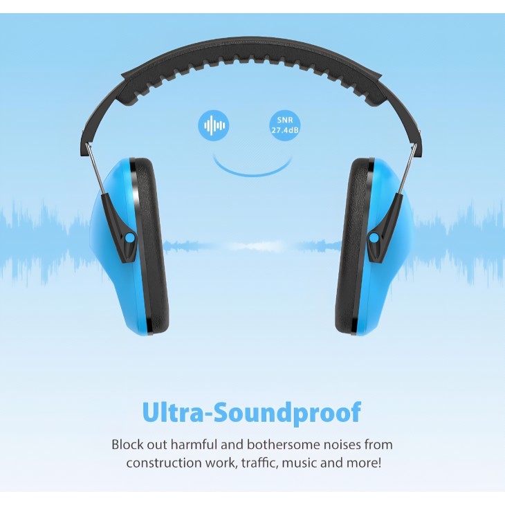 Dr.meter gyermek füldugók, passzív hallásvédelem SNR 27dB, ergonomikus kialakítás, iskolába, alváshoz, tanuláshoz, autizmushoz, hangszerekhez, kék, szállítási idő 7-8 nap