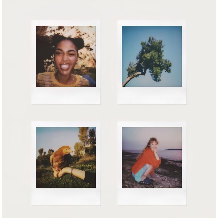 Instant fényképezőgép, Polaroid Go Gen 3, kompakt formátum, színes filmmel 16 fényképhez, fehér