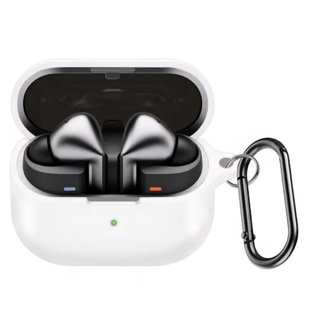 Vezeték nélküli fejhallgató védőtok, THD, Samsung Galaxy Buds3 FE kompatibilis, fehér