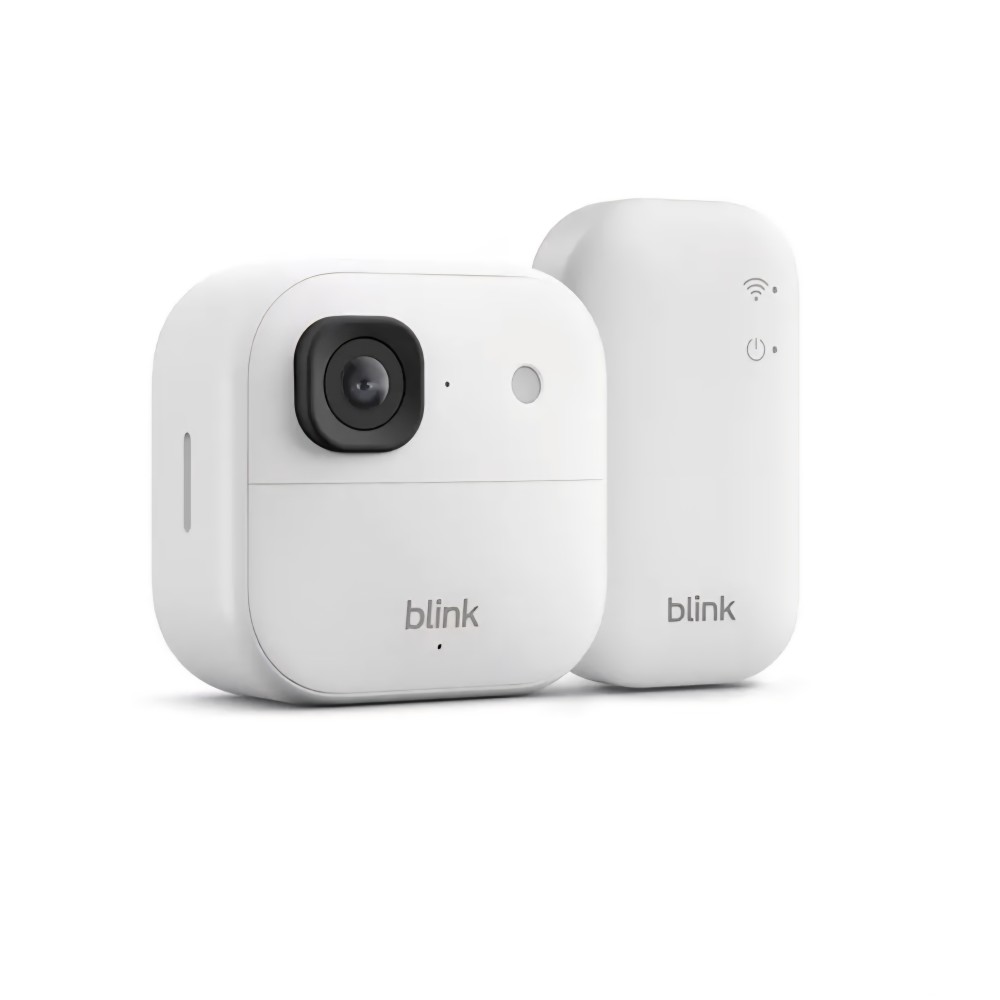Blink Outdoor Camera 2K+ megfigyelőkamera, vezeték nélküli, 2K felbontás, akár 2 év akkumulátor-üzemidő, Sync Module Core-ral, fehér, szállítás 7-9 nap