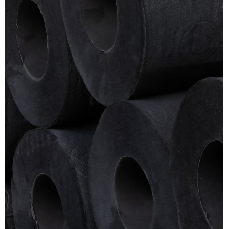 Renova Black Label WC-papír, 3 rétegű, extra puha, fekete színű, 6 tekercs x 2 csomag (12 tekercs)