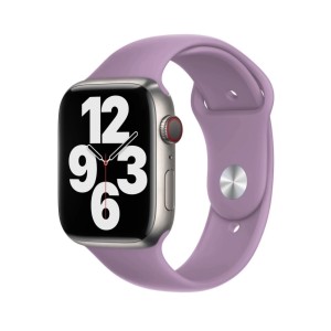 Szilikon szíj, THD, kompatibilis Apple Watch 42 mm-es sorozat 10, Apple Watch SE 40 mm, S/M, levendula