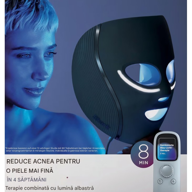 LED arcmaszk, Shark CryoGlow FW312EUPL, fényterápia, hűsítő hatás a szemkörnyékre, öregedésgátló hatás, vörös és kék fény, USB-C tápegység, távirányító, szállítás 7-8 nap