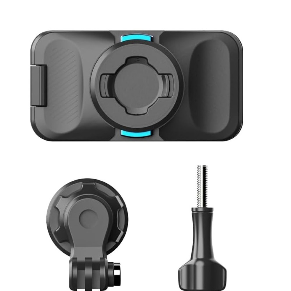 Mágneses tartó klipszel, SUREWO, hátizsák rögzítés, 360 fokos elforgatás, kompatibilis GoPro 12/11/10/9/8, DJI Action 4/3, Insta 360 X3