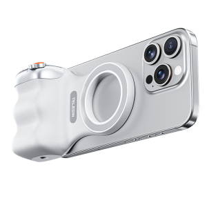 Intelligens mágneses markolat, Telesin Fun Shot P1-MP-10, zoomvezérlés, bluetooth távirányító, kompatibilis az iPhone 16, 15, 14, 13, 12 készülékekkel