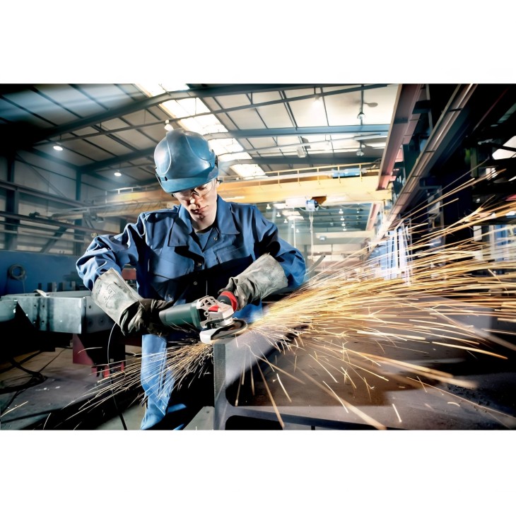 1550W-os Metabo WEV 15-125 Quick sarokcsiszoló 600468000, változtatható sebesség, gyors tárcsacsere, Marathon motor, 4 m kábel