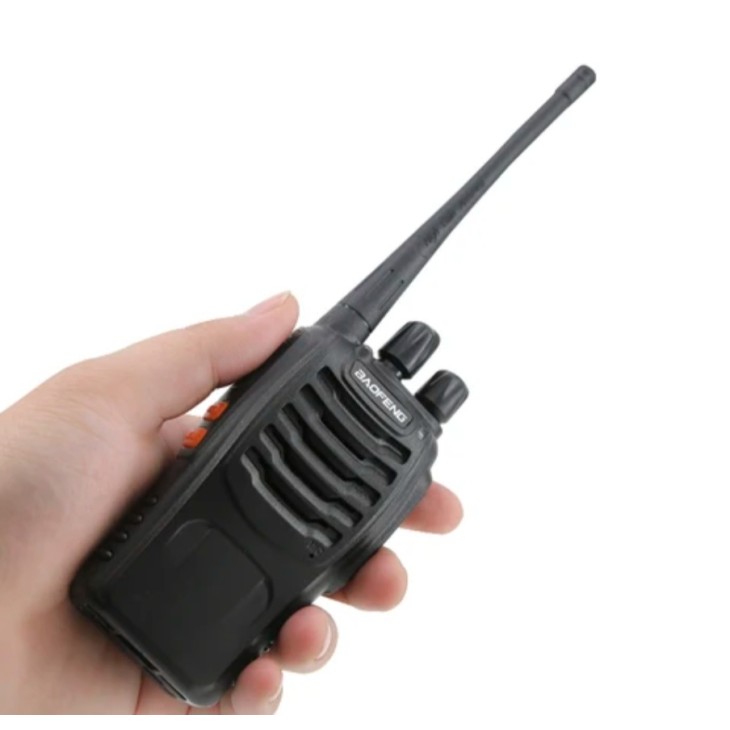 Hordozható adó-vevő állomás, Baofeng BF-888S plus, 16 csatorna, 5W, walkie talkie, Megfelel az EU előírásoknak PMR <0.5W, fekete