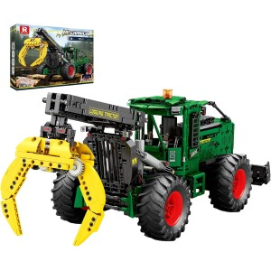 Reobrix RC Skidder 6 motoros műszaki traktor építőkészlet, távirányítású erdészeti jármű, 22027, 14+