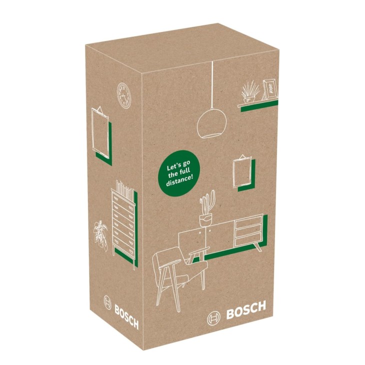 Lézeres távolságmérő, Bosch UniversalDistance 40C, 40 méteres hossz, Bluetooth, távolságok, területek, térfogatok mérése