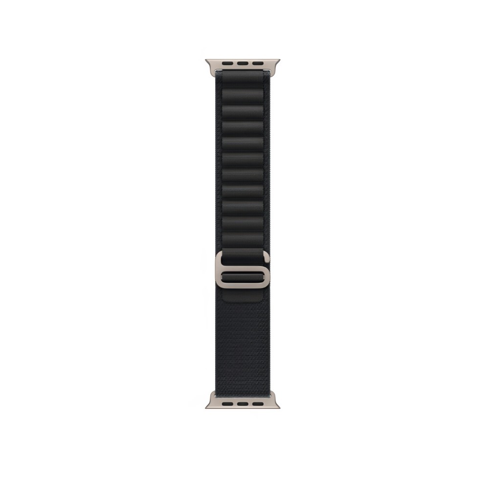 Okosóra szíj, THD, Alpine Loop, kompatibilis az Apple Watch Ultra3 49 mm, Apple Watch 46 mm Series 11 és Apple Watch SE3 órákkal, szürke csattal, sötétfekete