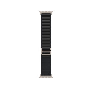 Okosóra szíj, THD, Alpine Loop, kompatibilis az Apple Watch Ultra3 49 mm, Apple Watch 46 mm Series 11 és Apple Watch SE3 órákkal, szürke csattal, sötétfekete