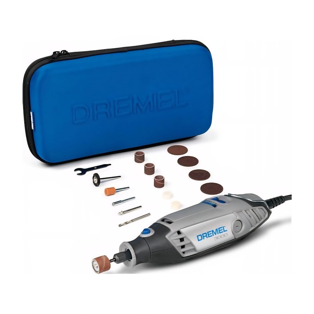 Multifunkciós körkéses szerszám, Dremel 3000, 130 W teljesítmény, 1 tartozék tartozékkal, Vágás, Csiszolás, Gravírozás és Polírozás
