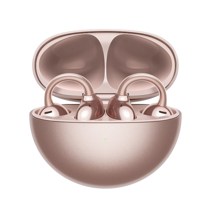 Nyitott fülű Huawei FreeClip audio fejhallgató, vezeték nélküli, Bluetooth, rozéarany