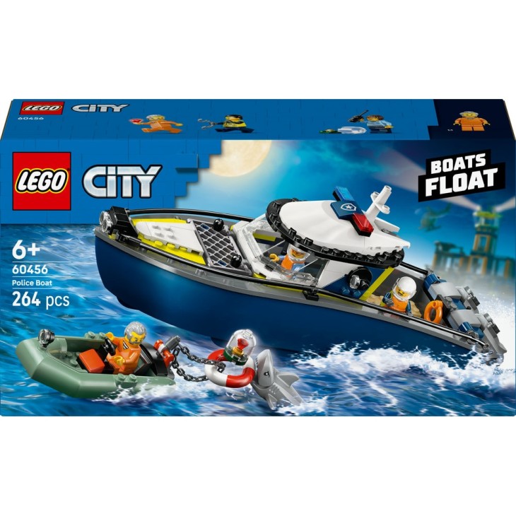 LEGO City: Rendőrségi hajós üldözés 60456, 6 éves kortól, 264 darab
