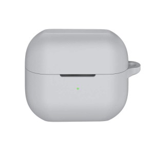 Védőtok vezeték nélküli fejhallgatóhoz, THD, kompatibilis Samsung Galaxy Buds3 Pro, Samsung Galaxy Buds3, szürke