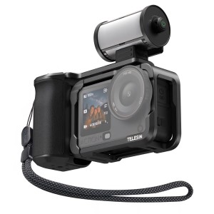 TELESIN készlet DJI Osmo Action 6 kamerához, védő fém tokkal, alumínium fogantyúval és mágneses RGB videolámpával, filmezéshez és vlogoláshoz szükséges kiegészítőkkel, szállítás 7-8 nap alatt