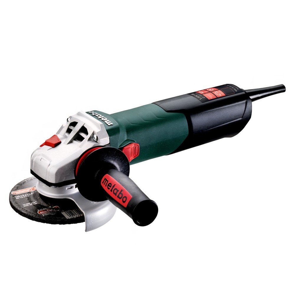 1550W-os Metabo WEV 15-125 Quick sarokcsiszoló 600468000, változtatható sebesség, gyors tárcsacsere, Marathon motor, 4 m kábel