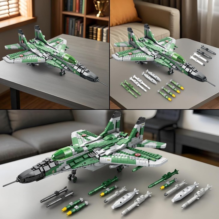 Reobrix MiG-29 33024 Építőkészlet – Katonai vadászrepülőgép, Műszaki gyűjthető modell 14 éves kortól és felnőtteknek