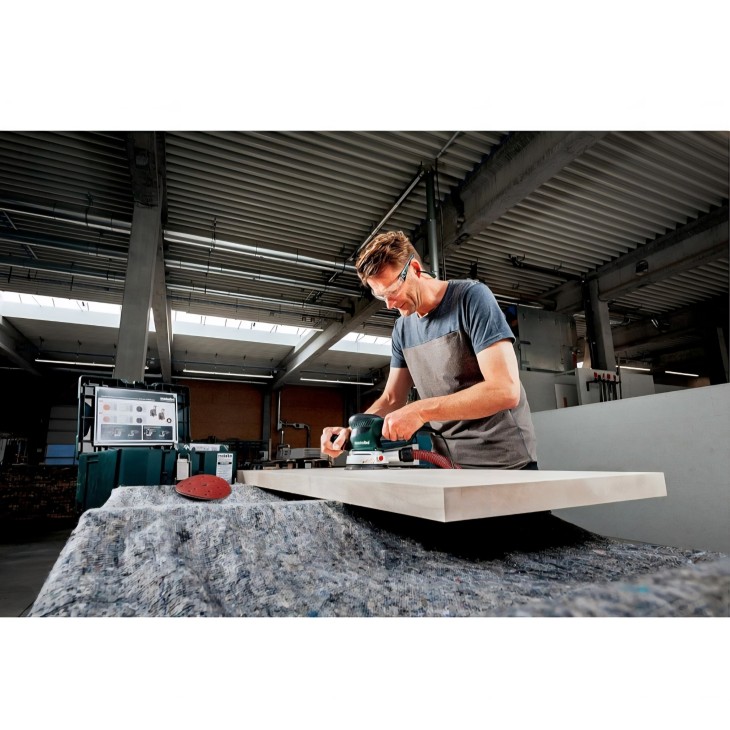 Metabo SXE 450 TurboTec 600129000 350W excentercsiszoló, Duo állítható excenter, TurboBoost, változtatható sebesség, 150 mm-es talp, 4 m kábel
