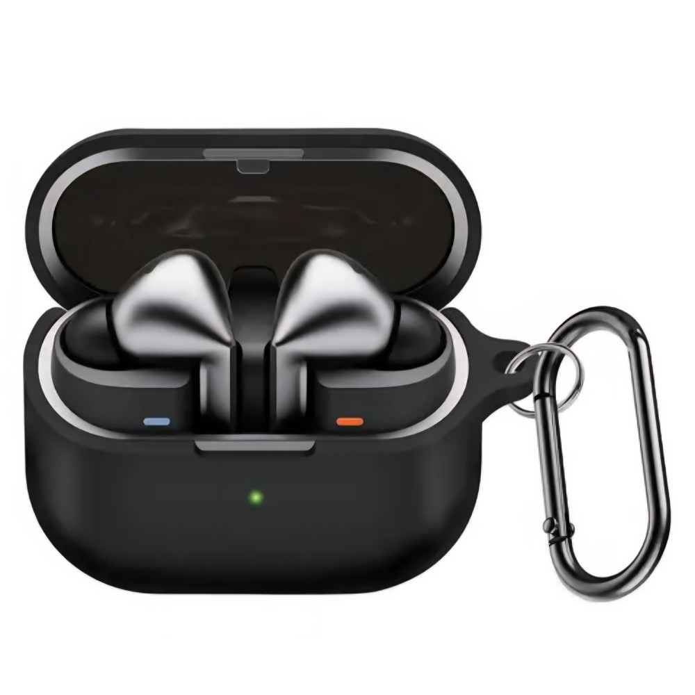 Vezeték nélküli fejhallgató védőtok, THD, Samsung Galaxy Buds3 FE kompatibilis, fekete