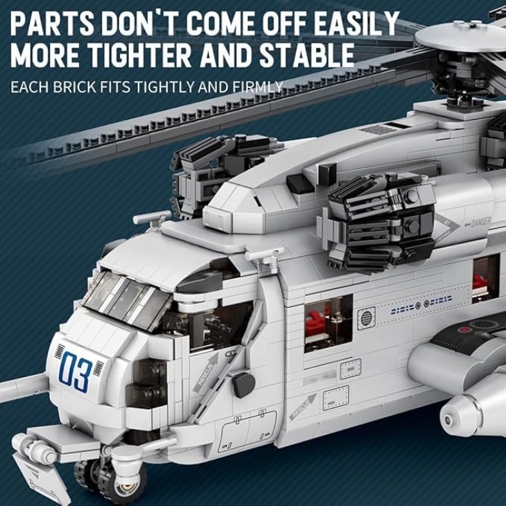 CH-53E Super Stallion katonai helikopter 1:35 építőkészlet – 2192 darabos