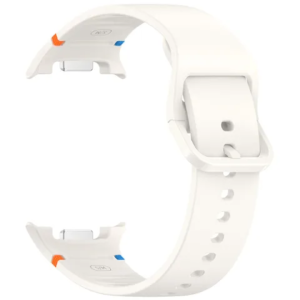 20 mm-es szilikonszíj, THD, Samsung Galaxy Watch 8 és Samsung Galaxy Watch 8 classic okosórákkal kompatibilis, S/M méret, fehér
