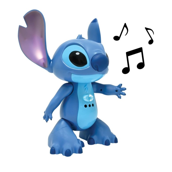 Interaktív játék, Lexibook Disney Stitch STITCHi 3, angol és német nyelven, gesztusvezérléssel és távirányítóval, programozható, érintésre reagál, 2 sebességfokozat, kék színű