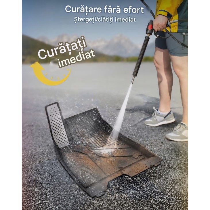 6 darabos prémium belső szőnyegkészlet, 3W Auto Life, Tesla Model 3 Highland 2024-2026, teljes védelem, fém pedálok, fokozott kopásállóság.