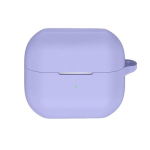 Védőtok vezeték nélküli fejhallgatóhoz, THD, kompatibilis Samsung Galaxy Buds3 Pro, Samsung Galaxy Buds3, lila