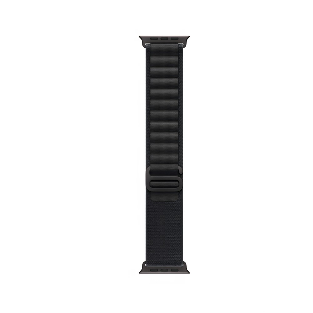 Okosóra szíj, THD, Alpine Loop, kompatibilis az Apple Watch Ultra3 49 mm, Apple Watch 46 mm Series 11 és Apple Watch SE3 órákkal, fekete csattal, sötétfekete