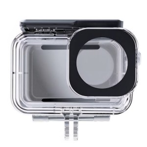 Víz alatti tok, Telesin, kompatibilis a DJI Action 5,4,3 kamerákkal, maximális mélység 45 méter, ultra átlátszó