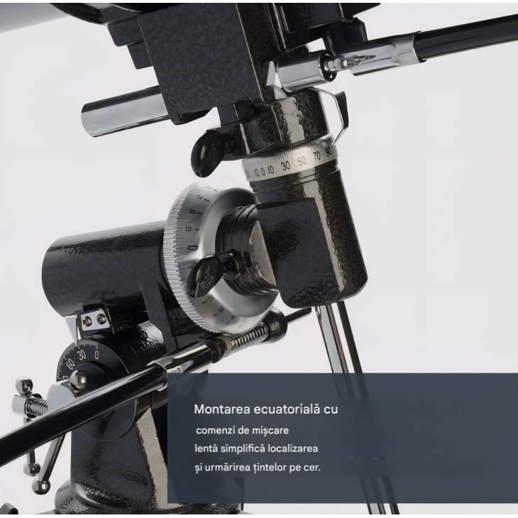 Celestron PowerSeeker 127EQ csillagászati távcső, 127 mm-es Newton-reflektor, German EQ ekvatoriális állvány, alumínium állvány, 3 db Barlow-lencse, tartozékokkal, fekete