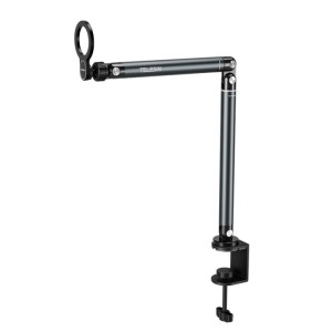 Mágneses asztali állvány filmezéshez és vlogoláshoz, TELESIN P3-DS-02, szorítós rögzítés, kompatibilis iPhone 16,15, 14, Samsung S25, Huawei, Honor készülékekkel