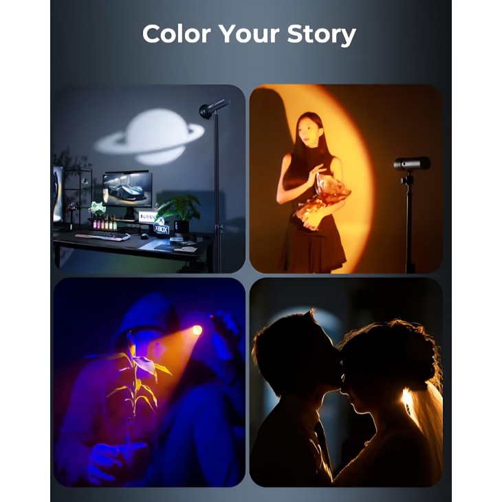 RGB LED vaku, SMALLRIG RF10C, derítőfény fotózáshoz, videózáshoz, vlogoláshoz, 7500 mAh akkumulátor, 20 fényszűrő, alumínium ház, szállítás 7-9 nap