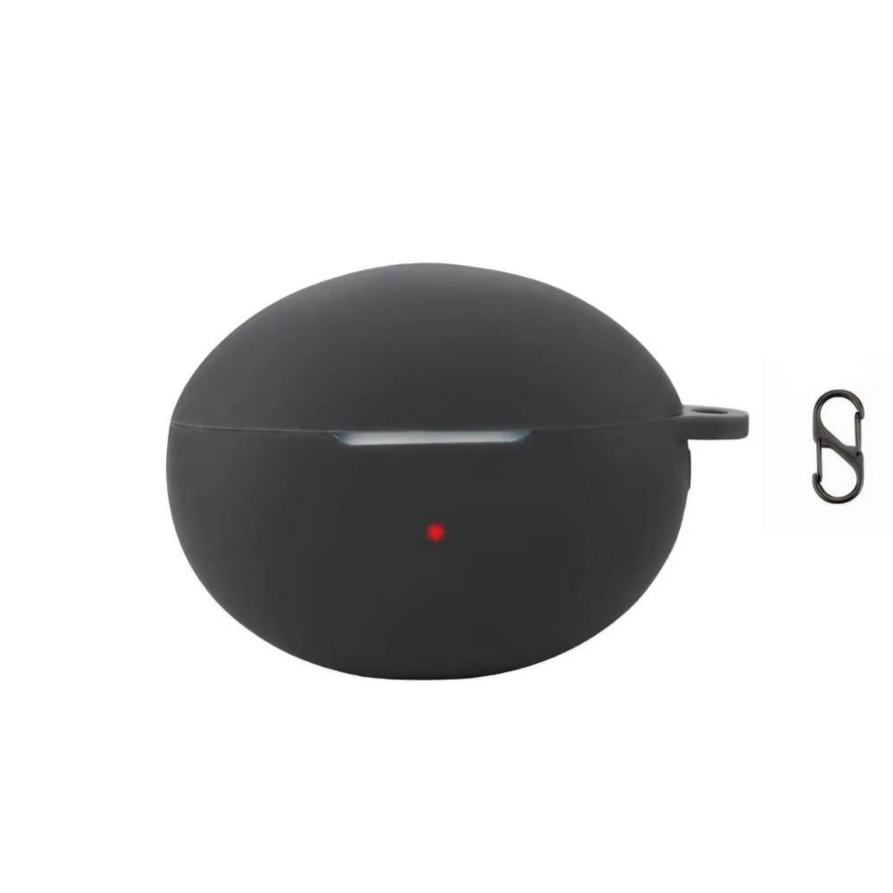 Huawei FreeBuds 6i vezeték nélküli sztereó fejhallgató védelmére szolgáló burkolat, fekete színű, akasztóval