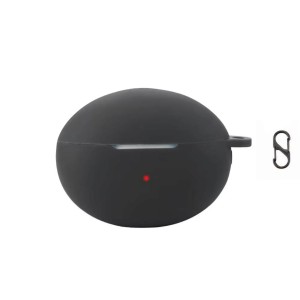 Huawei FreeBuds 6i vezeték nélküli sztereó fejhallgató védelmére szolgáló burkolat, fekete színű, akasztóval