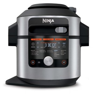 Ninja Foodi MAX SmartLid OL750EU multifunkciós főző, 14 program, 7,5L, kukta, fritőz, grill, sütés, digitális hőmérő, intelligens főzőrendszer, 1760W, rozsdamentes acél, szállítási idő 7-8 nap