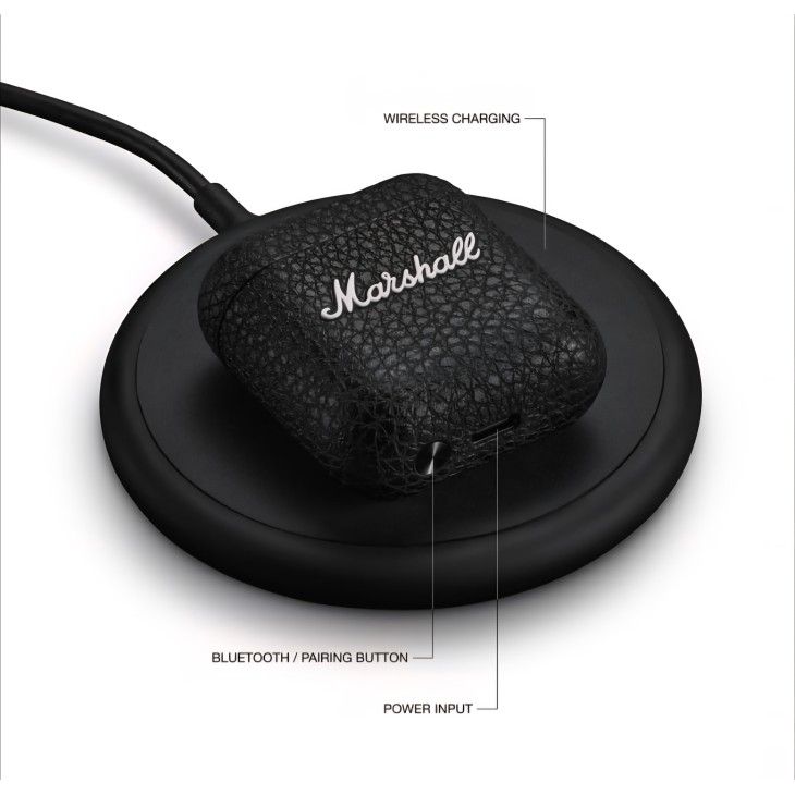 Marshall Minor IV fülhallgató, vezeték nélküli, Bluetooth, 30 órás üzemidő, fekete
